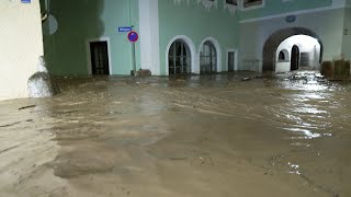 Katastrophenalarm durch Unwetter mit Sturzflut  Berchtesgaden und Hallein  17072021 [upl. by Abelard288]