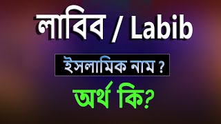 লাবিব নামের অর্থ কি ইসলামি আরবি বাংলা অর্থ  Labib Name Meaning Islam in Bengali Abdullah BD [upl. by Haim]