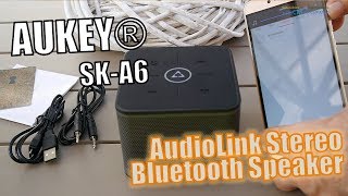 AUKEY® SKA6 🔊  Test  Bluetooth AudioLink Stereo Speaker  Handson Deutsch [upl. by Etiam]