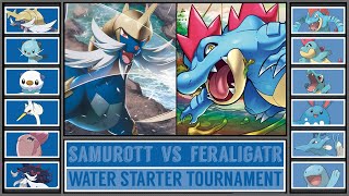 SAMUROTT vs FERALIGATR  Water Starter Pokémon Tournament Battle 2 [upl. by Strader]