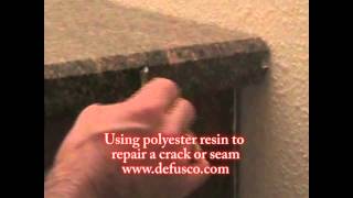 Using polyester resin to repair a crack or a seam [upl. by Nwahsud]