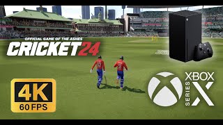 Cricket 24 on Xbox Series X I Gameplay I 4K60FPS [upl. by Carolyn]