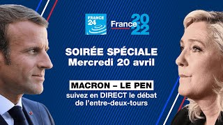 Le DÉBAT  Macron vs Le Pen  Suivez en DIRECT le débat de lentredeuxtours • FRANCE 24 [upl. by Harrell292]