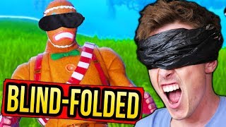 WINNING Fortnite BLIND Challenge [upl. by Enneirda254]