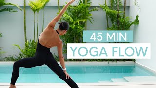 45 MIN FULL BODY YOGA FLOW  Vinyasa Flow For Balance Flexibility amp Strength [upl. by Gravante355]