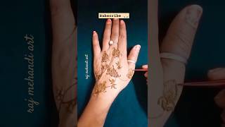 💫💯 Easy and simple Leaf 🌿🍀 mehandi ka design 🔥🔥trending shortvideoviral youtubeshorts ✨💝💝👌🏻 [upl. by Ireva546]