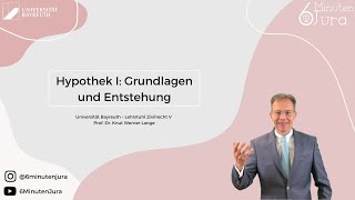 Hypothek I Grundlagen und Entstehung [upl. by Eivi]