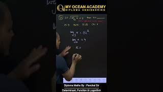 MCQ 9  DETERMINANT FUNCTIONLOGARITHMMATHS1PANCHAL SIR panchalsir maths functions logarithm [upl. by Seen]