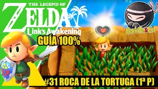 The Legend of Zelda Links Awakening  31 Roca de la Tortuga 1ª parte  Español Guía 100 [upl. by Dunc]