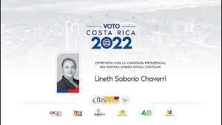 quotVoto Costa Rica 2022quot Entrevista con Lineth Saborío Ch [upl. by Rorie280]