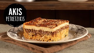 Pastitsio Greek Baked Pasta  Akis Petretzikis [upl. by Hettie124]