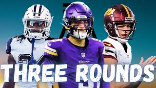 THREE ROUND Athletic 2024 NFL Mock Draft  Mock the Mock [upl. by Arrio462]