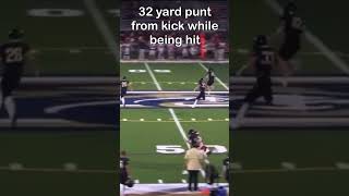 32 yard punt from kick while big hit co2025 football kicker punter [upl. by Ninehc509]