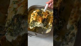 LASAGNES SAUMON ÉPINARD 🔥 recette lasagnes shorts [upl. by Cheslie]