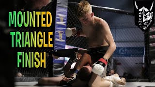 Fergus McLoughlin Landed a MOUNTED TRIANGLE CHOKE in MMA Novice Bout [upl. by Lorrimor]