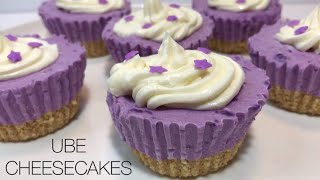 NoBake Ube Mini Cheesecakes  Mary Cookhouse [upl. by Stanley]