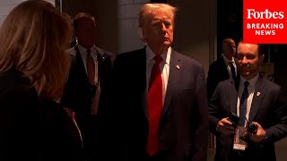 BREAKING NEWS Trump Arrives Backstage At RNC First Public Appearance Since Assassination Attempt [upl. by Ayoj]