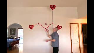 Man Juggles Three Balls While Balancing Stick With Animated Heart From His Chin  1397790 [upl. by Nylzzaj61]