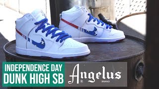 How to Custom Nike Dunk High SB  Sole Dye  Angelus Paint [upl. by Belldame]