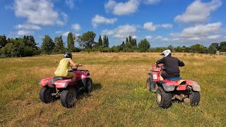 Homemade Battery powered ATV vs Petrol Powered ATV  With Mrs Marty T [upl. by Vrablik]