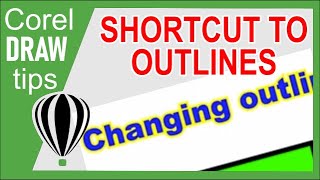 Fast way to change outline colour in CorelDraw [upl. by Alita]