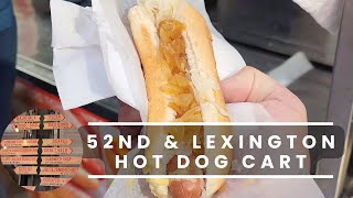 Dirty Water Dog on 52ndLexington Ave amp Urbanspace walkthrough  NYC Hot Dog Stands [upl. by Gussie]