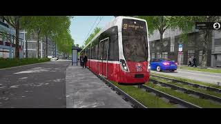 TramSim Munich  Route 27 [upl. by Winer]