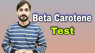 Beta Carotene Blood Test [upl. by Anneehs]