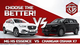 MG HS Vs Oshan X7  SUVs Comparison  The Garage [upl. by Chelsae]