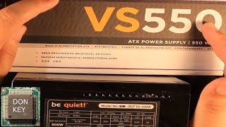 Corsair VS550 vs Be Quiet 500W power supply sidebyside comparison and overview [upl. by Xavier745]