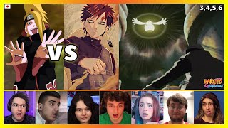 Gaara vs Deidara  Reaction Mashup Naruto Shippuden 3456 ナルト 疾風伝 [upl. by Ydissac]