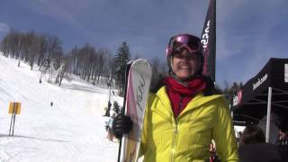 20122013 Volkl Charisma Womens Ski Review [upl. by Elimaj]