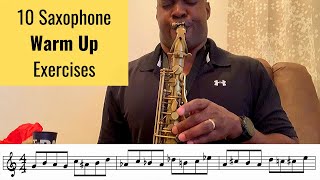 Saxophone Warm Up Exercises [upl. by Narik446]