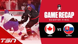 Canada vs Slovakia  2023 World Juniors Highlights [upl. by Kelsi]