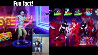 Dance CentralJust Dance Comparison quotCalabria 200708 amp Poker Facequot [upl. by Onitselec794]