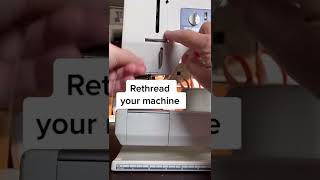 Completely rethreading solves most sewing machine issueslearntoquilt quiltingtips beginnersewi [upl. by Svend]