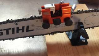 How to sharpen a chainsaw with the Timberline chainsaw sharpener [upl. by Virgilio754]