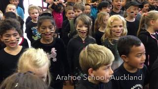 Arahoe School Stands Together With The All Blacks [upl. by Ralip]