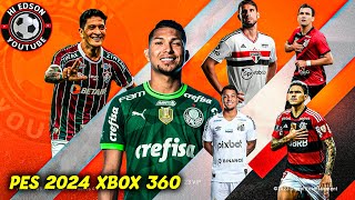 PES 2024 NO XBOX 360  JI PATCH  PES 2018 ATUALIZADO PES 2024 PARA XBOX 360 [upl. by Devonna]