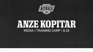 Captain Anze Kopitar  0919 LA Kings Training Camp Media Availability [upl. by Yarazed986]