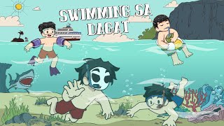 Swimming sa DAGAT  Pinoy Animation [upl. by Mill782]