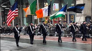 Irish Spirit and loving the Pipes and Drums of NYC St Patrick’s Day Parade 31722 [upl. by Socram]