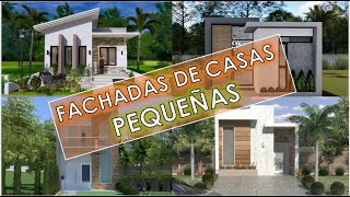 FACHADAS de CASAS PEQUEÑAS BONITAS y SENCILLAS [upl. by Girand]