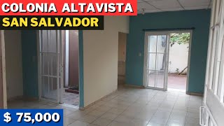 Se Vende Bonita Casa en Colonia AltaVista en San Salvador  El Salvador [upl. by Ailaza351]