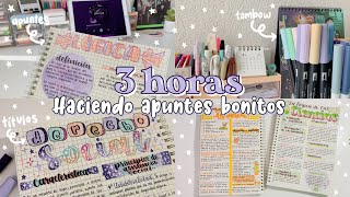 🌱3 horas haciendo apuntes bonitos ideas de títulos materiales… [upl. by Leaj]