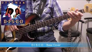 Ottawan DISCO  Bass cover 🎧 with bass tabs [upl. by Ynaffi115]