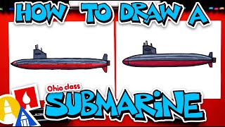 How To Draw An Ohio Class Submarine [upl. by Ree]