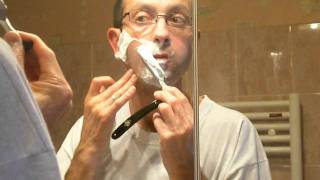 Rasage avec un coupechou Puma  Straight razor shave Puma 69 [upl. by Aihsa]