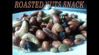 Quick and healthy roasted nuts recipe 5 minutes recipe Meera Cooks [upl. by Lleval849]