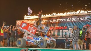 Season finale Logan Schuchart will finish 3rd at Eldora Speedway 2021 Footage [upl. by Yenhpad]